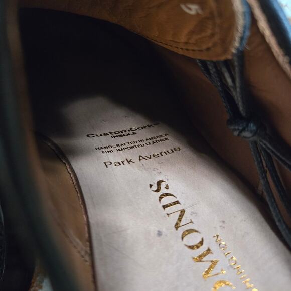 ALLEN EDMONDS Park Avenue Black Dress Shoes Mens 9 bench welt Excellent - Picture 13 of 13